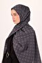 Cotton Polyester Liva Shawl Light Gray Patterned Tok Posture Correcting 90X200 - 5