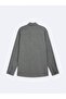 Long Sleeve Button Front Basic Anthracite Shirt - 2