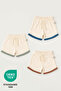 Ocean 3-Piece 100% Cotton Elastic Baby Shorts Set