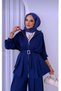 Women's Top and Bottom Suit, Oy-Sho Fabric, Casual, Office, Combination Pants and Blouse - 2