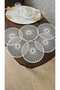 Set of 6 Stylish Coffee Table Doilies Tulle Lace Tissues - 3