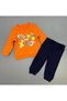 Baby Girl Printed Snap Fastener Top and Bottom Two-Piece Casual Set 6-18 Months - 3