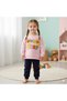 Baby Girl Printed Snap Fastener Top and Bottom Two-Piece Casual Set 6-18 Months