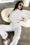 Women's Hooded Oversized Tracksuit Set with Elasticated Cuffs - 2