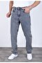Men's light grey baggy jeans - relaxed fit casual denim jeans - 2