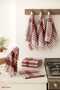 10-Piece Luxury Dish Drying Cloth and Kitchen Napkin 50X70 cm Daily Burgundy