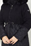 Drawstring Waist Detailed Coat Tsd250240 Black - 4