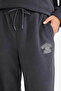 Standard Fit Pocketed Fleece Anthracite Women's Sweatpants Y2650Az/Ar191 - 5