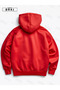 Scary Wolf Printed Oversized Red Hooded Sweatshirt Black Pants – Comfortable and Stylish Hoodie - 5