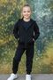 Girl's Printed Hooded Zippered Tracksuit Set - 5