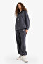 Standard Fit Pocketed Fleece Anthracite Women's Sweatpants Y2650Az/Ar191 - 2