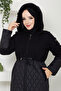 Drawstring Waist Detailed Coat Tsd250240 Black - 2