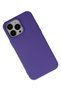 Techmrt iPhone 14 Pro Compatible Case Nano Velvet Silicone (200625) - Purple - 3