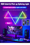 أشرطة LED RGB - بلوتوث/واي فاي، أكثر من 16 مليون لون، مزامنة، تحكم باللمس، للمنزل/المكتب/الألعاب، (6 خطوط)