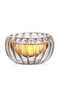 6 Pieces of Glass Double-Walled Striped Bowls, Sugar Bowl, Jam Bowl, Sauce Bowl, Snack Bowl - 2