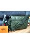 Quilted Detail Khaki Color Shoulder Bag - 6