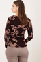 Women's Brown-Beige Asymmetrical Collar Detailed Blouse Arm-26K001046 - 4