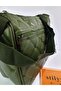 Quilted Detail Khaki Color Shoulder Bag - 7