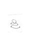 Fabric Vertical Curtain 89 mm Skirt Chain Black - 3