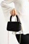 Kai̇ Model Suede Black Women's Hand and Shoulder Bag