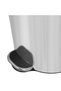 Pedal bin, 12 liter capacity, fireproof insert, silver, - 6