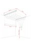Ceiling clothes dryer 7x90 cm, - 6