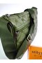 Quilted Detail Khaki Color Shoulder Bag - 2
