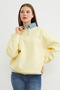 3 İplik Kot g Paneled Sweatshirt with Metal Accessories - 6