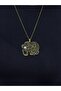 Natural Stone Moonstone Natural Stone Elephant Model Antique Women's Necklace Euk43Ay - 3