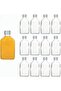 12 pcs Empty Glass Juice, Milk, Coffee, Kombucha, Whiskey, Vodka Bottle for Party, Drink Shop (