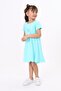 Girls' Printed Oversized Crew Neck Short Sleeve Dress - 2