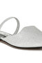 Women Glitter Faux Leather Flat Mules in Silver - 5