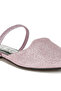 Women Glitter Faux Leather Flat Mules in Pink - 5