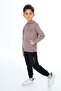 Boy's 2-Piece Set Printed Hooded Pocket Sweatshirt & Sweatpants with Elastic Waistband - 3