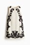 Embroidered shift dress