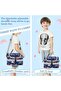 Kids Lunch Bag, Portable Lunch Bag Separate Compartments Reusable Boys Lunch Handbag with Adj - 7