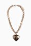 Heart-pendant chain necklace