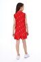 Girl's Printed Regular Fit Polo Neck Buttoned Sleeveless Dress - - 4