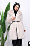 Stone Belted Lined Fur Coat - 3