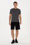 Men's Black Knitted Shorts 50319997-Vr046