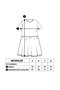 Girl's Printed Relax Fit Crew Neck Short Sleeve Dress - Elastic Waist - 2