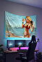 Gta Printed Wall Covering – Gamer-Themed, High-Quality Fabric, Tapestry Wall Carpet