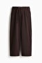 Belted tailored trousers