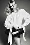 Shoulder-pad blouse - 6