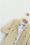 Men's Beige Cargo Detailed Shirt and T-Shirt Set - 8