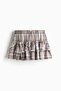 Tiered drawstring skirt