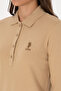 Women's Sand Basic Polo Neck Sweatshirt 50307755-Vr085 - 7