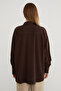 Basic Slit Oversized Shirt - 8