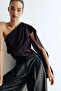 Scarf-detail satin top - 2