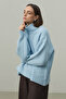 Oversized Mohair Sweater Baby Blue - 2